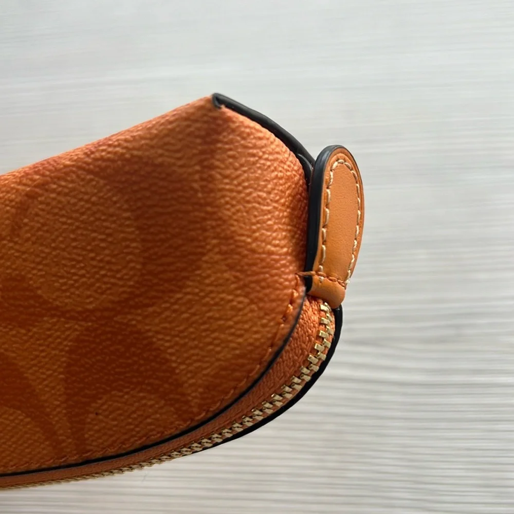 Coach Signature Orange pencil case